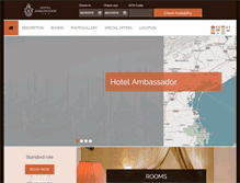 Tablet Screenshot of hotelambassadorvenice.com